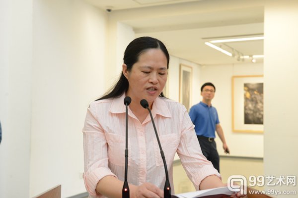 中国美术家协会副秘书长陶勤女士致辞