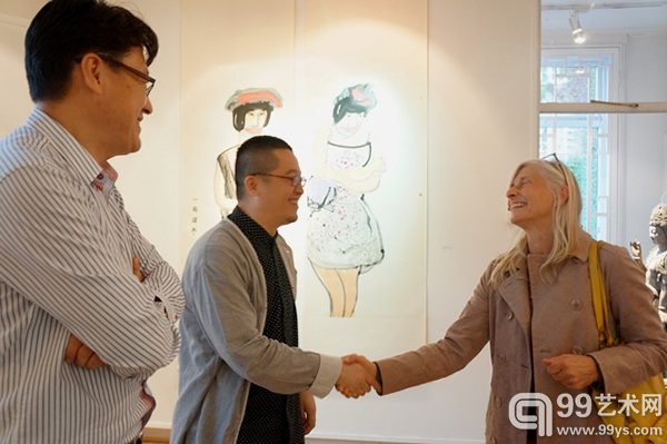 徐航在与挪威艺术家交流