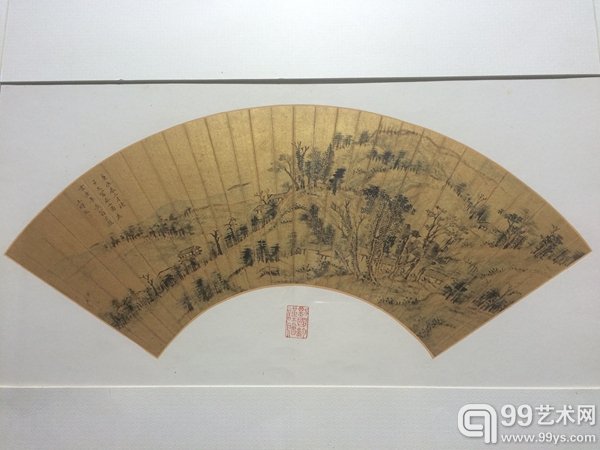 王时敏《山水图扇》
