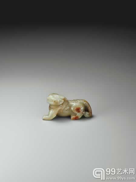 明代〈黄玉瑞兽〉，L：10cm，预估价48万-55万港元