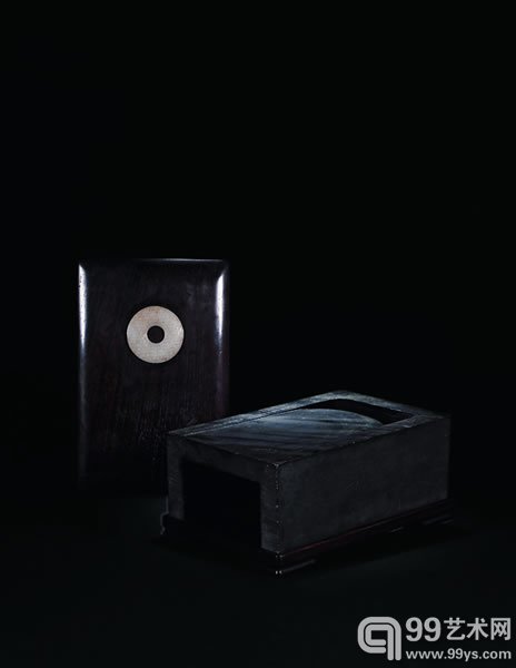 明 歙石抄手砚 43