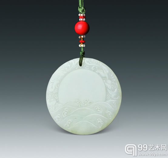 清 白玉海天玉日诗文牌 12.65万元成交