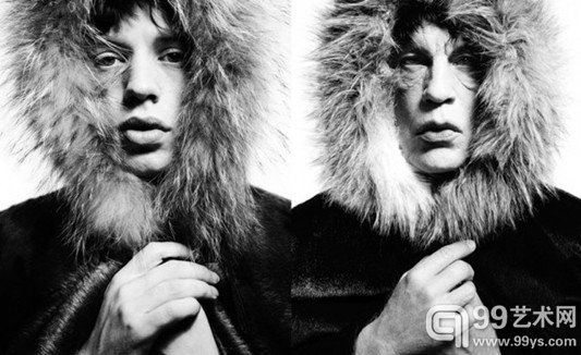 David Bailey为滚石乐队成员创作的《Mick Jagger》及演绎版
