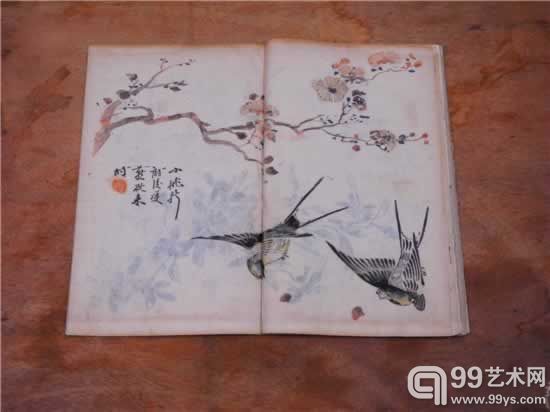 清康熙四十年芥子园木刻本《芥子园画传》三集4厚册全