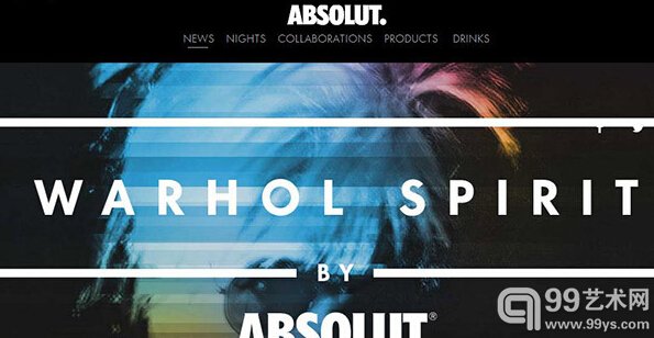 Absolut官网截屏