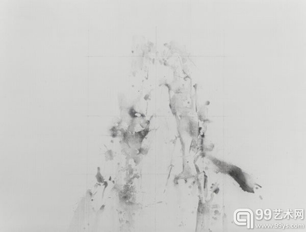曹吉冈 孤山 亚麻布坦培拉   150x190cm 2014