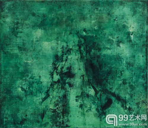 曹吉冈 无题2 亚麻布坦培拉130×150cm 2014