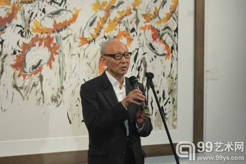 “九十正当春”——刘伯骏指墨艺术展开幕现场：邵大箴先生发言