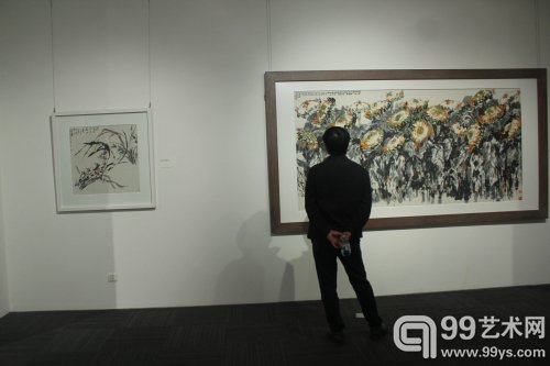 “九十正当春”——刘伯骏指墨艺术展开幕现场