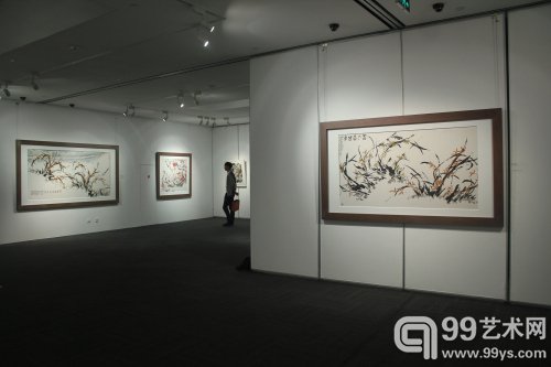 “九十正当春”——刘伯骏指墨艺术展开幕现场