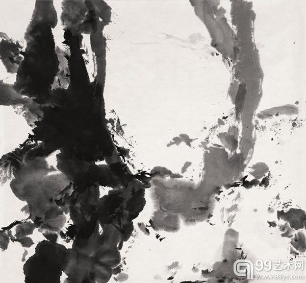 赵无极 《无题》水墨纸本63.5 x 69 cm.估价﹕HK$ 300,000 - 400,000US$ 38,500 - 51,300