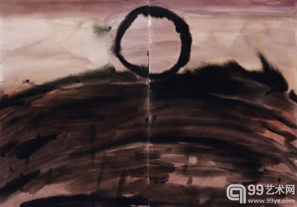 唐海文 《无题》水墨设色纸本70 x 100 cm.估价﹕HK$ 60,000 - 80,000US$ 7,700 - 10,300