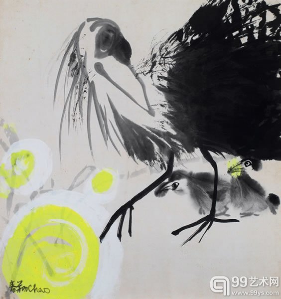 赵春翔 《无题》水墨压克力纸本52 x 52 cm.估价﹕HK$ 60,000 - 80,000US$ 7,700 - 10,300