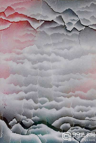 仇德树 《裂变》水墨压克力纸本88.5 x 59 cm.估价﹕HK$ 100,000 - 150,000US$ 12,800 - 19,200