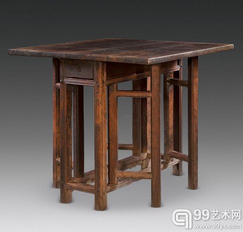 清 黄花梨八足小桌	