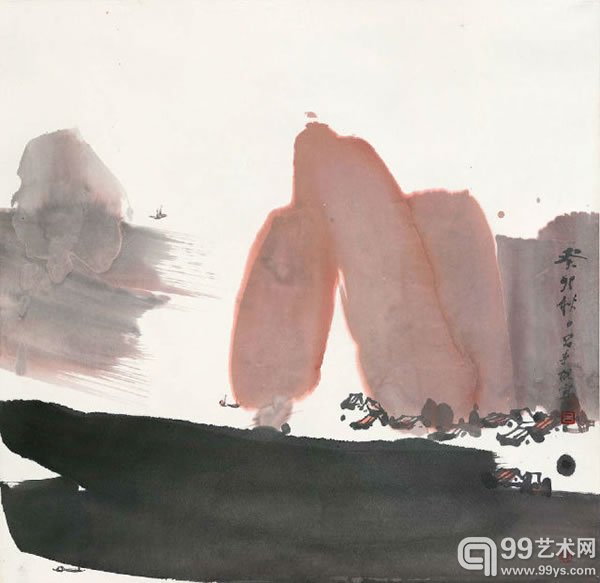 吕寿琨(1919-1975)秋日纸本设色46×46cm1963HKD:80,000-120,000