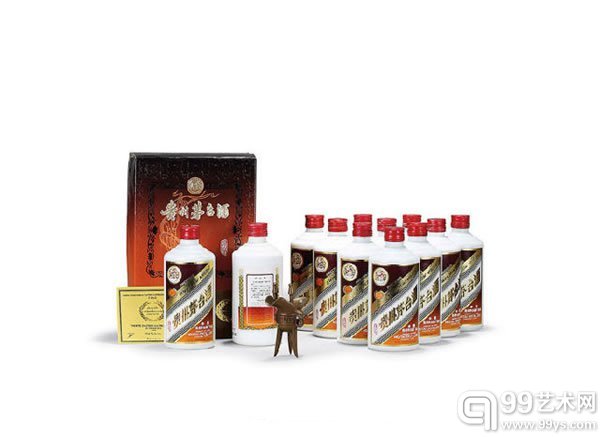 1987-1990年贵州茅台-珍品中国白酒53度500ml970g约1987-199012瓶估价﹕HK$300,000-390,000US$38,460-50,000