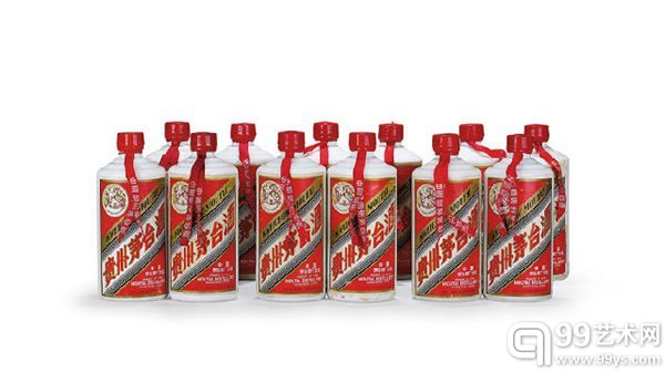 1985年飞天牌贵州茅台-老飞天中国白酒53度500ml930g约1985年12瓶估价﹕HK$300,000-390,000US$38,460-50,000