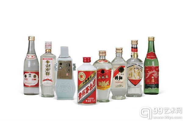 80年代八大名酒中国白酒52-60度500-540ml80年代8瓶估价﹕HK$63,000-82,000US$8,080-10,510