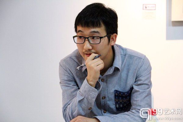 活动现场策展人王栋栋