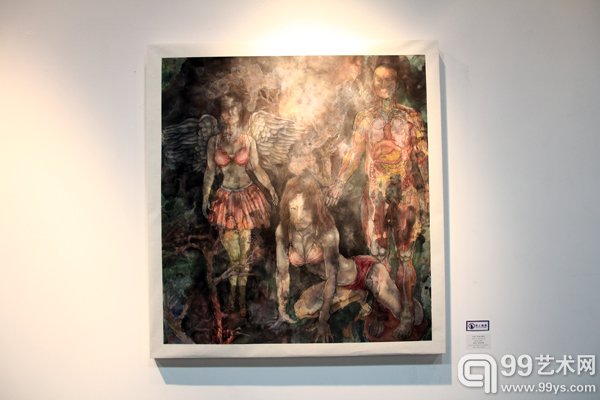 活动现场展出作品