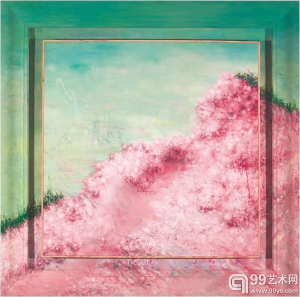 刘炜风景油彩画布彩绘木框2006年作113 x 113 公分(44 1/2 x 44 1/2 英吋)签名︰刘炜; Liu Wei (正中)港币3,000,000-3,500,000美元384,600-448,70