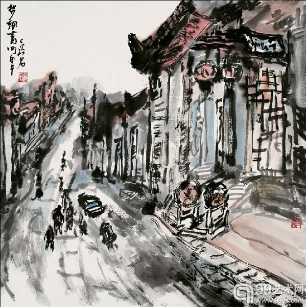 著名画家闫景阳画作