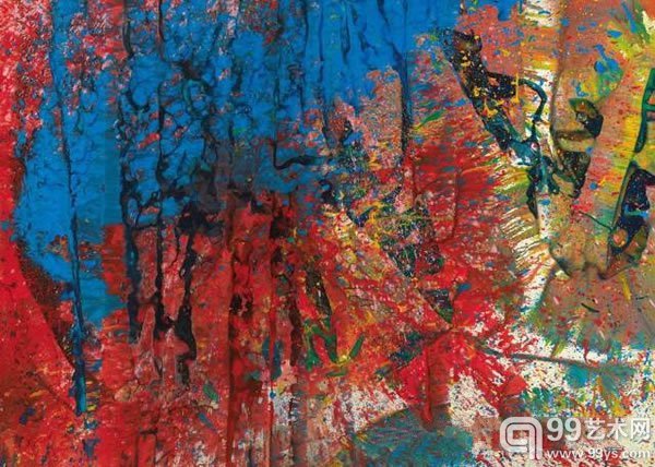 嶋本昭三无题瓷漆玻璃画布1993年作169 x 237.8 公分(66 1/2 x 93 5/8 英寸)港币1,800,000-2,600,000美元230,800-333,300