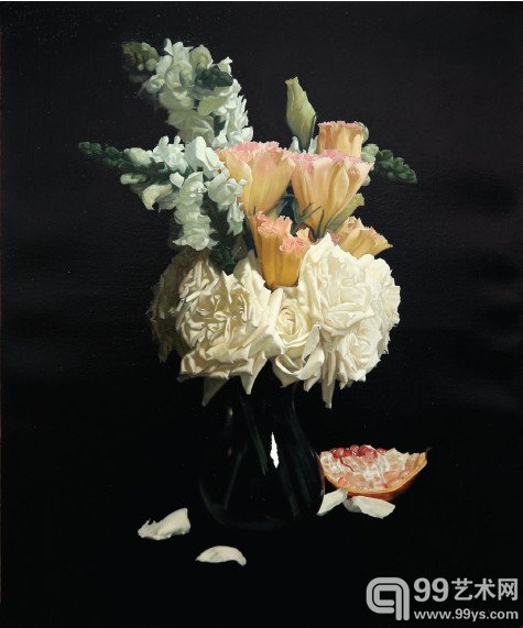 王力 花间笑 60x50cm 2013年