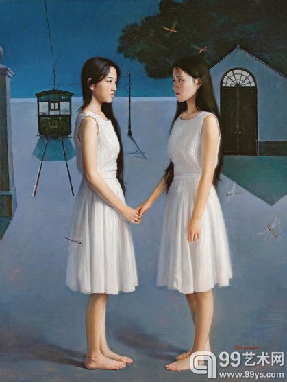吴威 夜的站台 150x120cm 2014年