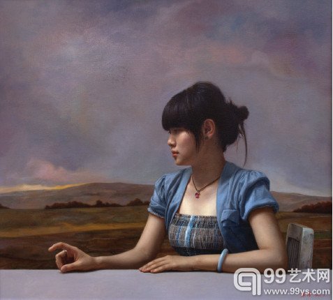 何振浩 无声的对话 110×100cm 2011年