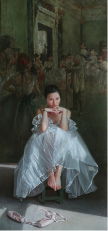 赵关键 舞之憩之三 160×75cm 2013年