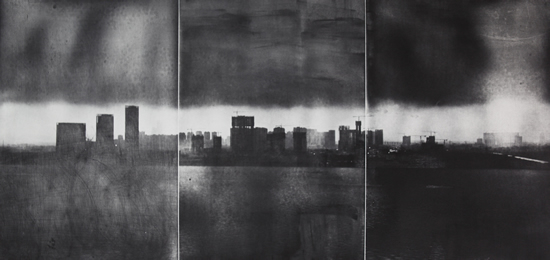 杨守春 未来 新尘90x42cm铜版画