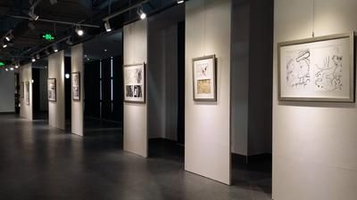 毕加索展览合肥纸的时代展厅