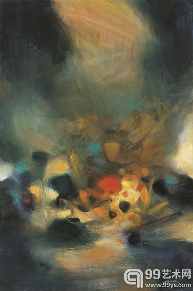 1.朱德群作品《Aspirations 》(2007)，成交价110万美元