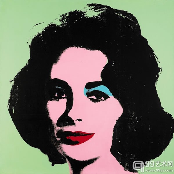 以伊丽莎白·泰勒为主人翁的沃霍尔作品《莉兹，3号》(Liz #3)（1963）估价3000万美元