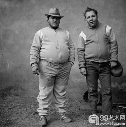 Johan and Bertie Brothers, Western Transvaalvl, Roger Ballen, 1987