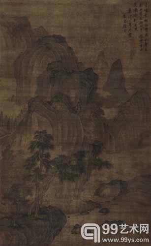 5827唐寅松溪读书立轴设色绢本155×95 cm.RMB: 20,000-30,000