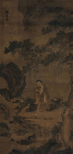 5830徐韶采芝图立轴设色绢本131×63 cm.RMB: 8,000-12,000