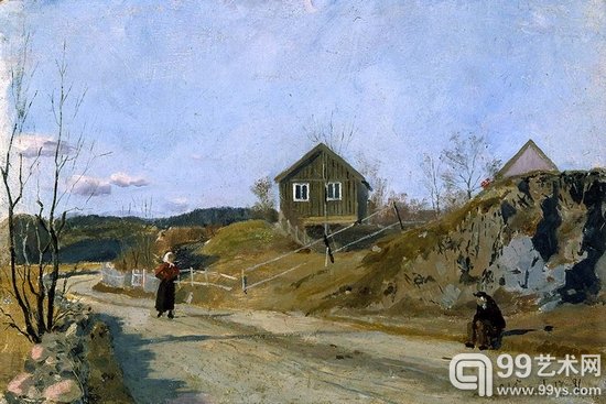 蒙克1881年作品《在Vestre Aker》