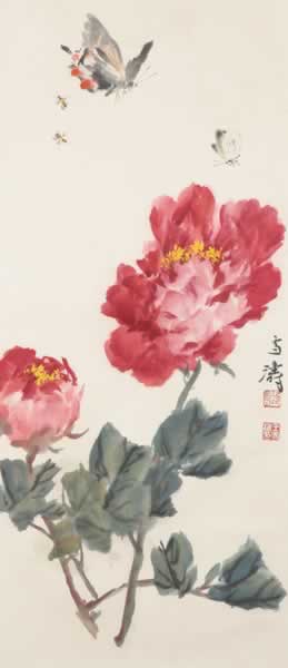      王雪寿（1903-1982）牡丹