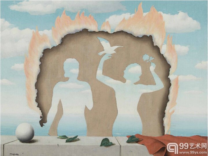 5.René Magritte作品《Mesdemoiselles de l’Isle Adam》，估价500-700万美元