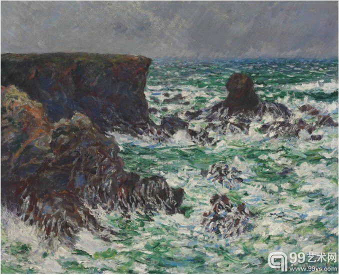 6.莫奈作品《Port-Coton: Le Lion》，估价300-500万美元