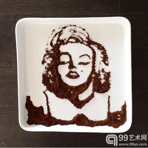 食物版本安迪·沃霍尔作品《梦露》