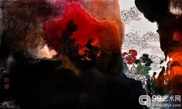 活动现场展出作品