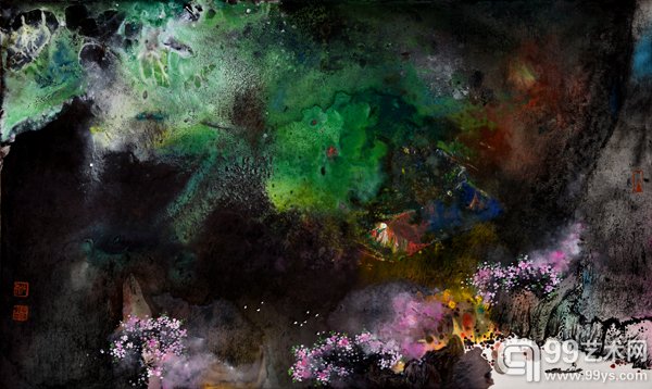 活动现场展出作品