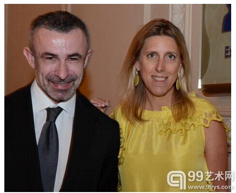 蓬皮杜艺术中心馆长Alain Seban（左）和Emma Lavigne（右）