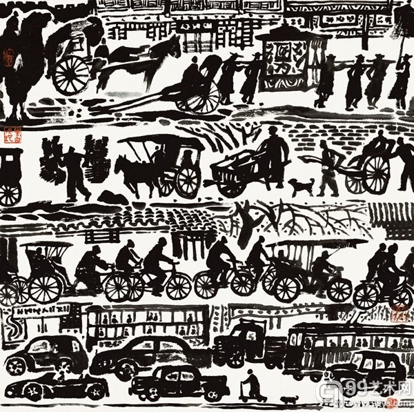 李小可 《迁》 2001年 68×68cm
