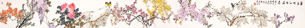 16 万紫千红总是春（木本手卷） （2008年） 415cmx35cm.jpg