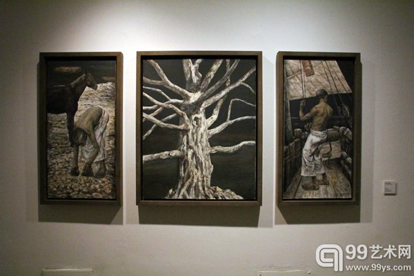 活动现场展出作品